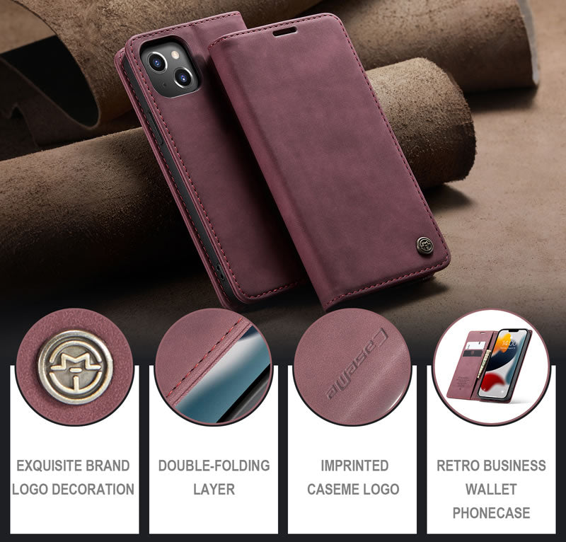 CaseMe iPhone 13 Flip Wallet Case