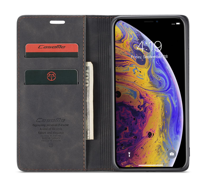 CaseMe Flip Wallet For iPhone XS