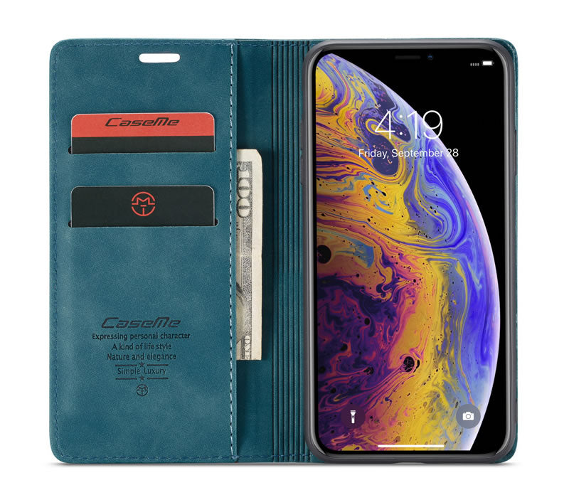 CaseMe Flip Wallet For iPhone XS