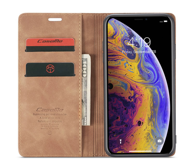 CaseMe Flip Wallet For iPhone XS