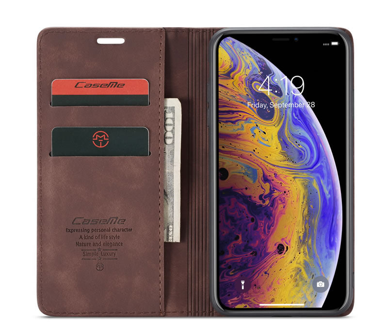 CaseMe Flip Wallet For iPhone XS