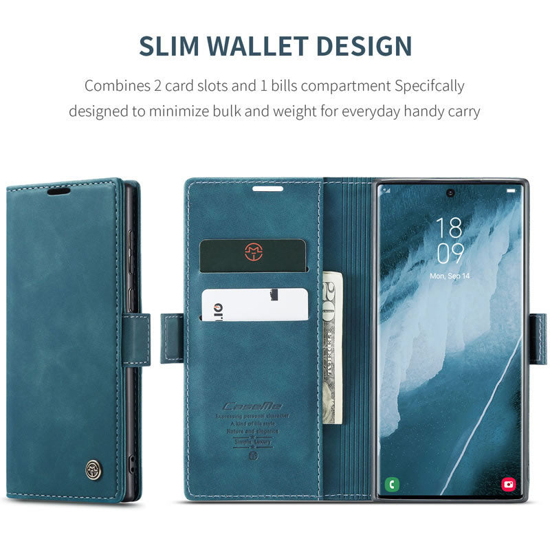 CaseMe Flip Wallet for Samsung Galaxy S24 Ultra