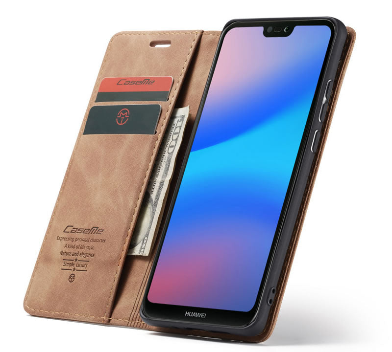 CaseMe Huawei P20 Lite Flip Wallet Case