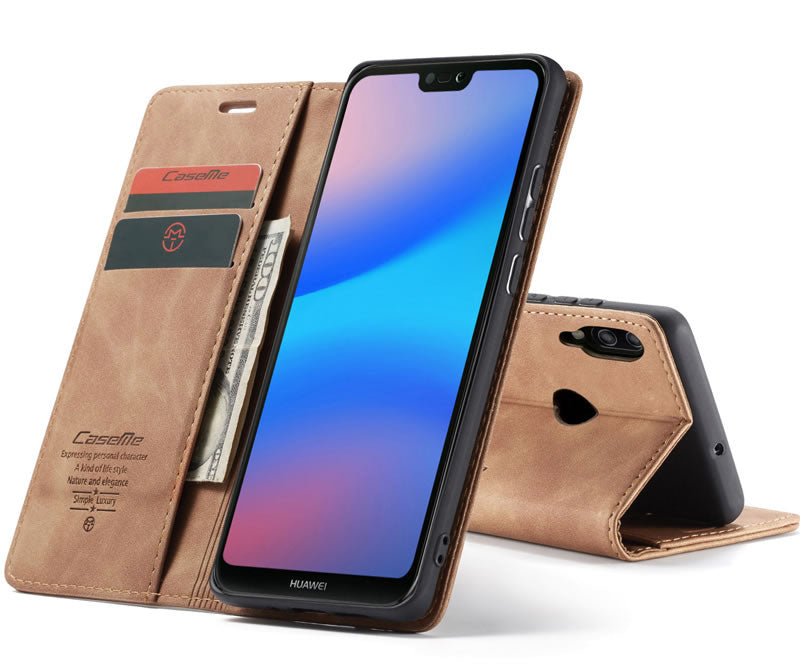 CaseMe Huawei P20 Lite Flip Wallet Case