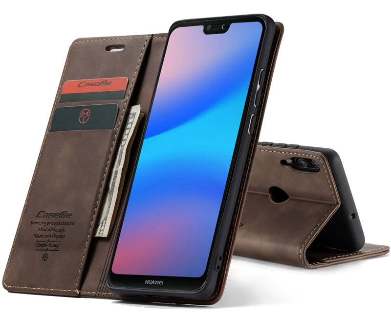 CaseMe Huawei P20 Lite Flip Wallet Case