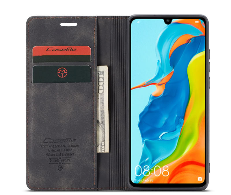 CaseMe Huawei P30 Lite Flip Wallet Cover