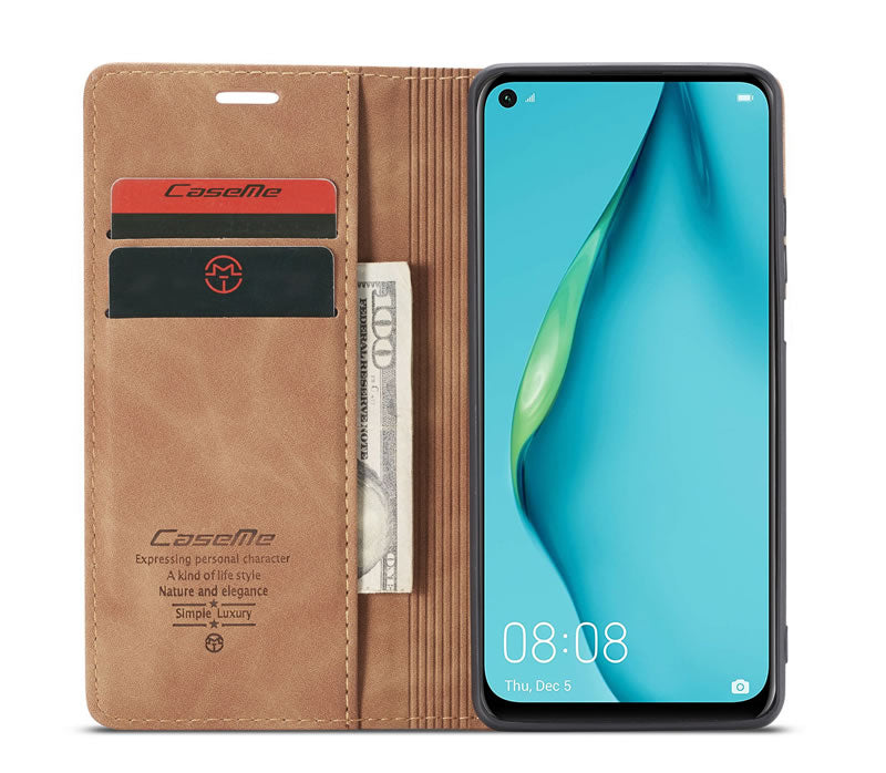 CaseMe Huawei P40 Lite Flip Wallet Case