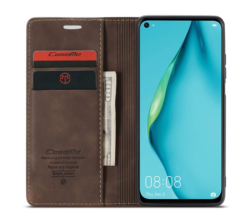 CaseMe Huawei P40 Lite Flip Wallet Case