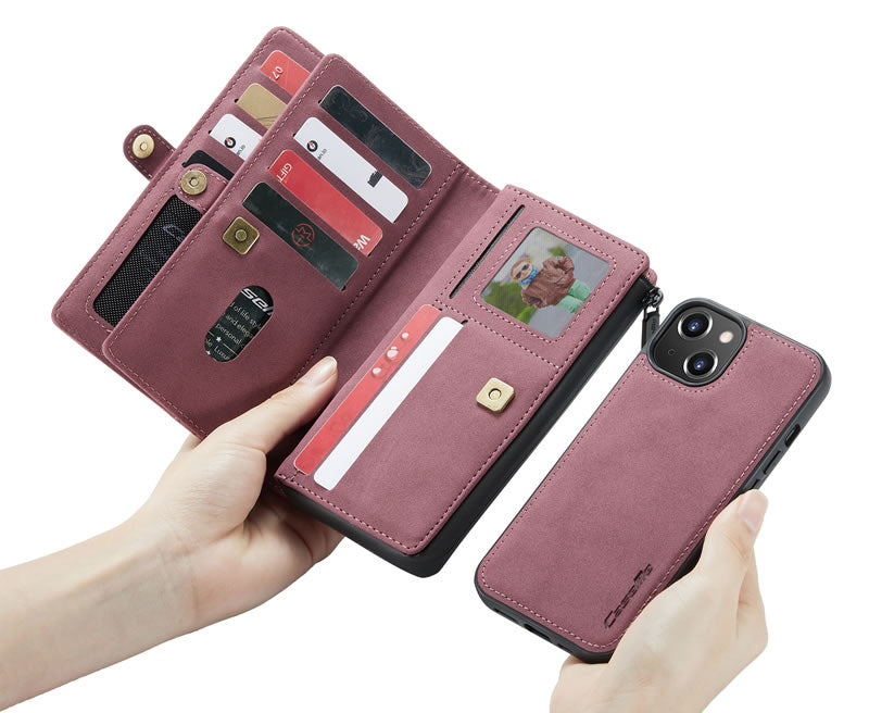 CaseMe iPhone 13 Mini Premium Flip Wallet Case